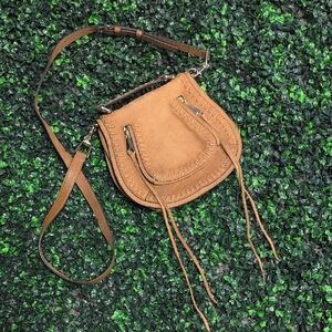 Rebecca Minkoff Tan Crossbody Bag with Tassels